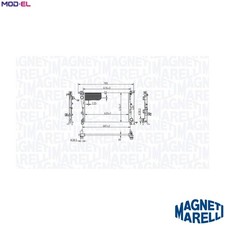 RADIATOR ENGINE COOLING 350213217900 FOR FIAT 312A2/199B6.000 0.9L 2cyl 500L