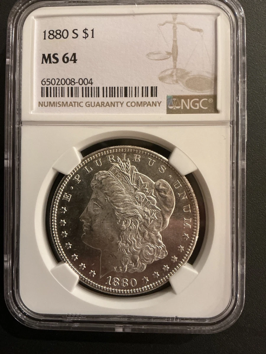 アメリカ 1880 S ドル 銀貨 NGC MS64 モルガンダラー 036 MS 64 Graded 1880 Year Morgan US Dollars (1878-1921) for sale | eBay