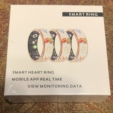 SMART RING Activity Tracker Finger Real-Time App Monitoring White Gold Multi