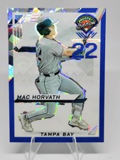 2025 Panini Prospect Edition - Mac Horvath #32 Blue Ice Prizm /299 (RC)