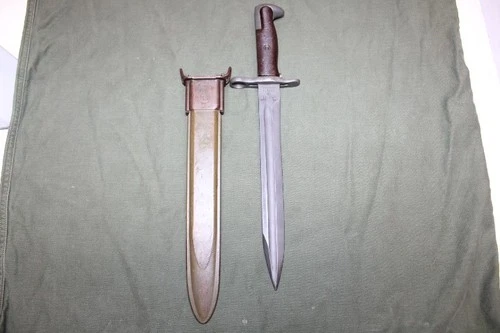 US Military WW2 M1 GARAND  03A3 Cut Down BAYONET ORIGINAL 10 INCH AFH 1942 JK35C