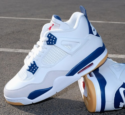 #ad Jordan 4 Retro SB quot;Navy Bluequot; Men#x27;s Mid Top Basketball Shoes Size 7 12 $86.00