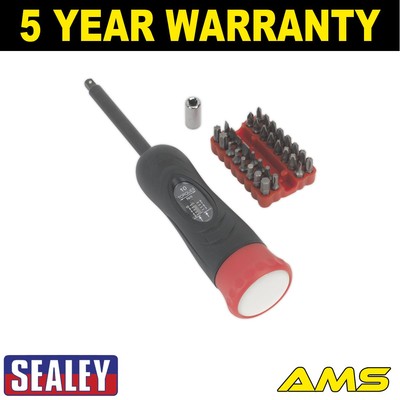 Sealey Premier Digital Drehmoment Schraubendreher Set 1/4'' Vierkantantrieb 2-10Nm 34tlg STS100