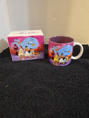 Vintage 90's Disney Classic Aladdin Coffee Cup In Original Box Made In Japan 