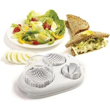 BRAND NEW ~ 3 in 1 Stainless Steel Dicer Chopper Egg Slicer for Hard Boiled Eggs