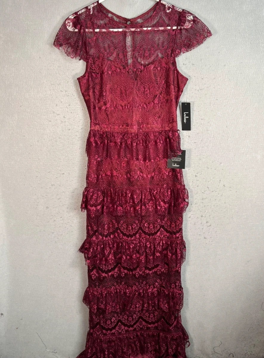Lace Red Maxi Dresses for Women for sale | eBay