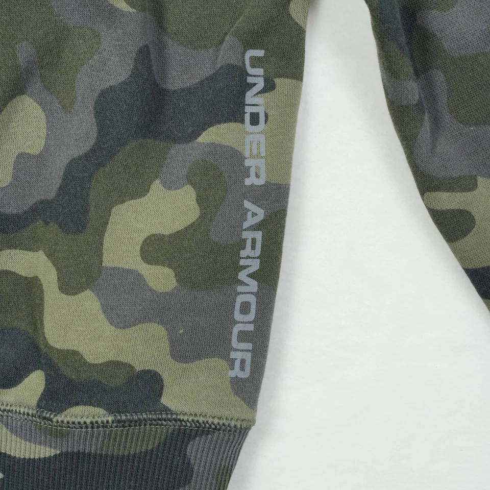 Under Armour Hoodie Men's Size Large Camouflage Green Loose Fit Sweatshirt - Image 3 of 4