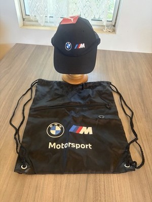 BMW M Motorsport Sports Drawstring bag and BMW M Motorsports Puma golf hat