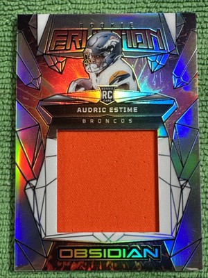 2024 Panini-Obsidian Audric Estime ''Rookie Eruption'' RC Patch No.ERM-AEE /99