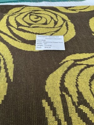 Item #549.   Sweater Knit (Fabric Content Unknown)