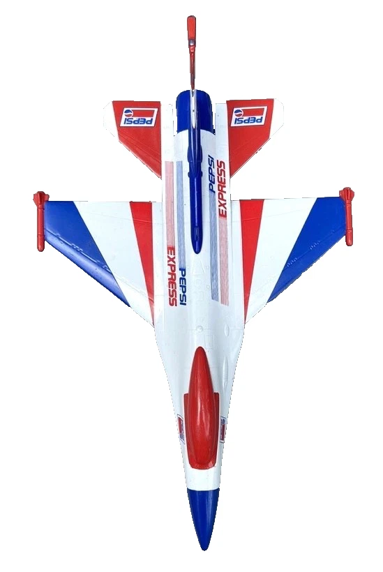 Lockheed F-16 Fighting Falcon Diecast Plane Bank Liberty Spec Cast 1994 - PEPSI - Image 3 of 4