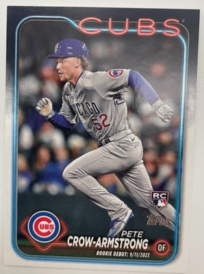 #ad #ad 2024 Topps Update Series Rookie Debut Pete Crow Armstrong #US91 RC Cubs $1.65