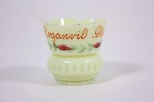 AS IS Chips Loganville WI Wisconsin Souvenir Custard Glass Vtg Toothpick Holder