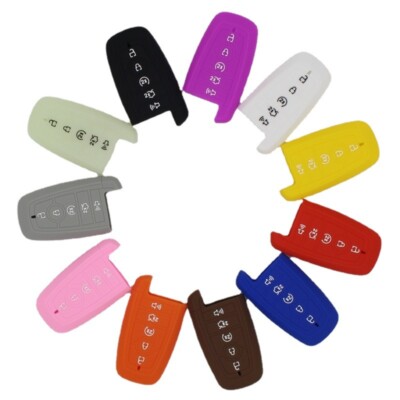 2016 Ford Fusion Key Fob Cover Silicone Skin Case Cover For Ford Explorer/Edge Smart Key Fob - 5 Button, Protective Cover Ford Edge Key Fob Cover - Foto 8