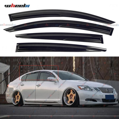 FITS 06-2011 LEXUS GS350 GS450 JDM MUGEN STYLE WINDOW VISOR RAIN GUARD DEFLECTOR