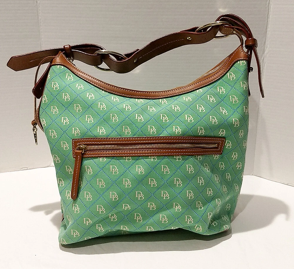 Dooney Bourke Logo Hobo Bag Handbag DB Logo Purse