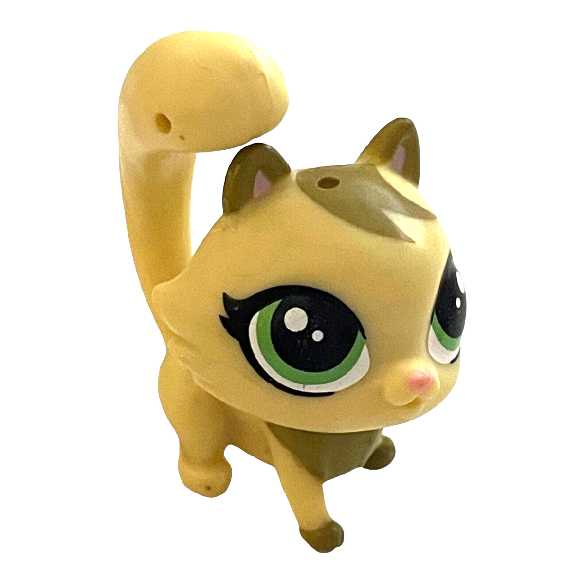 Littlest Pet Shop LPS Surprise Families Kayson Cane Kitten Cat Tan Green  3920