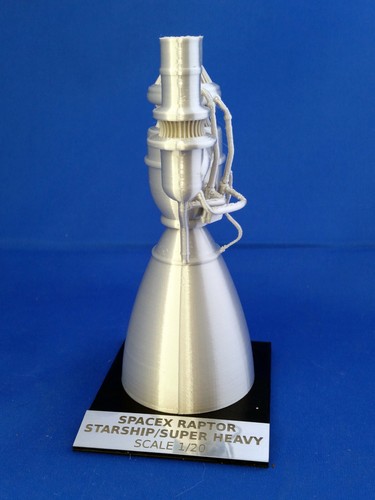 SpaceX Raptor Rocket Engine Model, 1/20 Scale - Picture 4 of 9