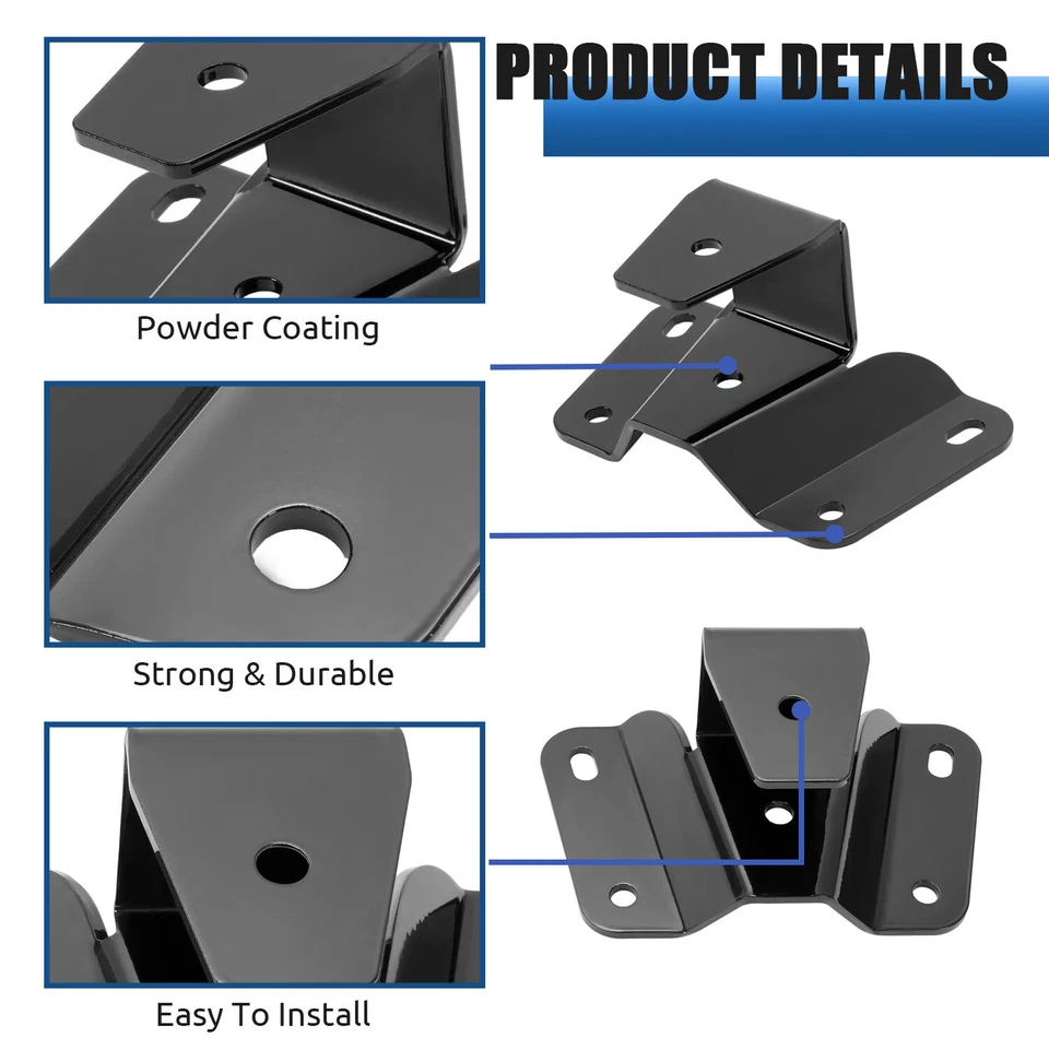 Para Ford F150 F100 1973-1996 4" Kit de caída Grilletes niveladores Perchas Foto 2 de 4