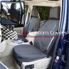 Fits Land Rover Discovery 3 Front Seat Covers Tailored (2004-2009) Black 191