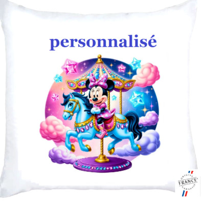 LED Kissen und Hülle. Minnie personalisiert ein Vorname 40x40cm