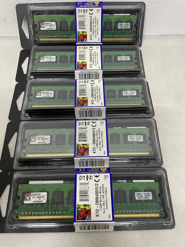 KINGSTON Kit of 6 KTD-DM8400/512 DDR 2 512 MB 3GB 400MHz PC3200 1Rx4 MemoryDELL - Image 2 of 4