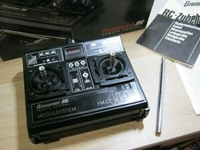 Trasmettitore Graupner 414 sistema modulare 35 Mhz espandibile con scatola batteria