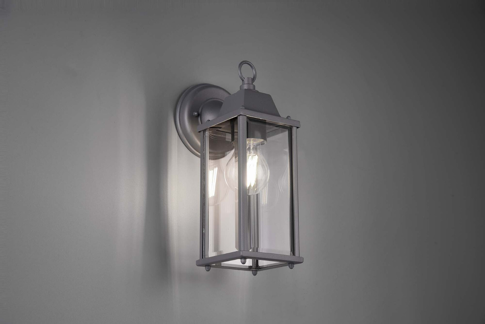 Applique a lanterna da esterno antracite a 1 luce per veranda TR496