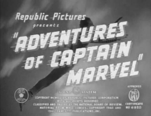 ADVENTURES of CAPTAIN MARVEL (1941) Classic Cliffhanger Serial on 2 discs