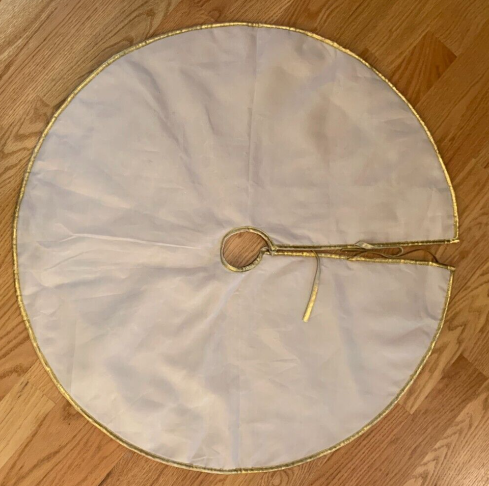 Vintage Red Velvet Sequin Christmas Tree Skirt Stockings Snow Flakes