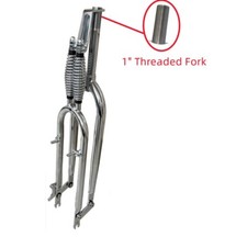 CDHPOWER 26" Molla Forcella 1" Filettata Forcella Bici Doppia Molla Forcella Classica