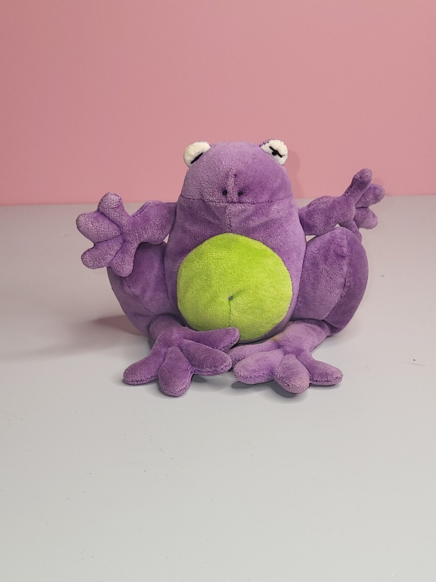 Rare 1997 Manhattan Toy Company Purple Green Frog Plush Vintage | eBay