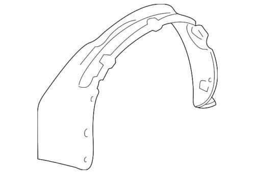 Forro de guardabarros del lado del pasajero para Ford Escape Mariner 2005-2007 (N/P 5L8Z-16102-AA)