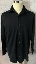Banana Republic Black Long Sleeve Button Down Men's shirt Size L 16-16 1/2