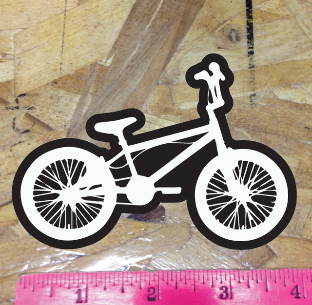 Black/White BMX Bike Sticker Decal Graphic Bicycle Bicycle Motocross 4