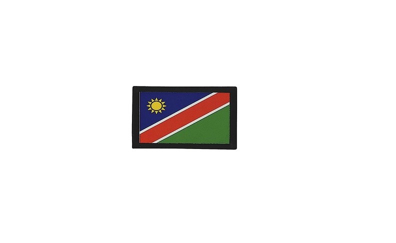 Patch Drapeau Namibie Brodé Thermocollant – 7x4,5 Cm, 100% Polyester, Lavable 40° – Pour Sacs, T-shirts, Casquettes