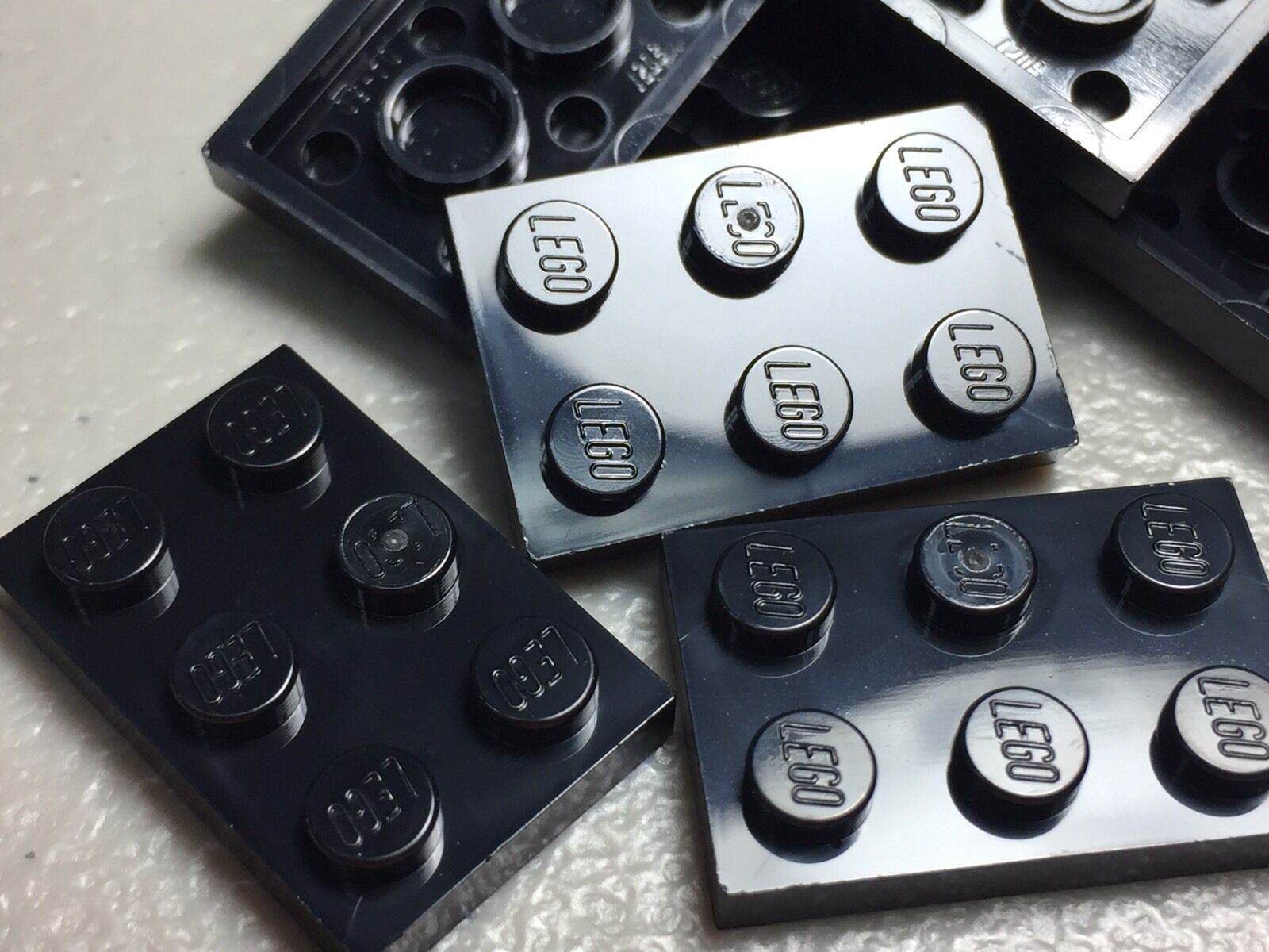 LEGO Black 2X3 Plates Part 3021 (x25) Authentic building plates New