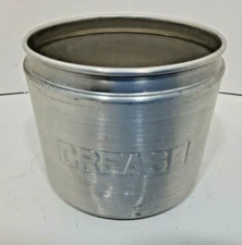 Vintage Enterprise Aluminum Grease container ONLY NO LID or Strainer Macon GA