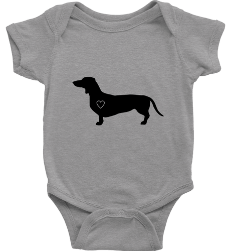Dachshund Heart Dog Toddler Kids Youth Tee T-Shirt Infant Baby Bodysuit Clothes - Picture 4 of 36