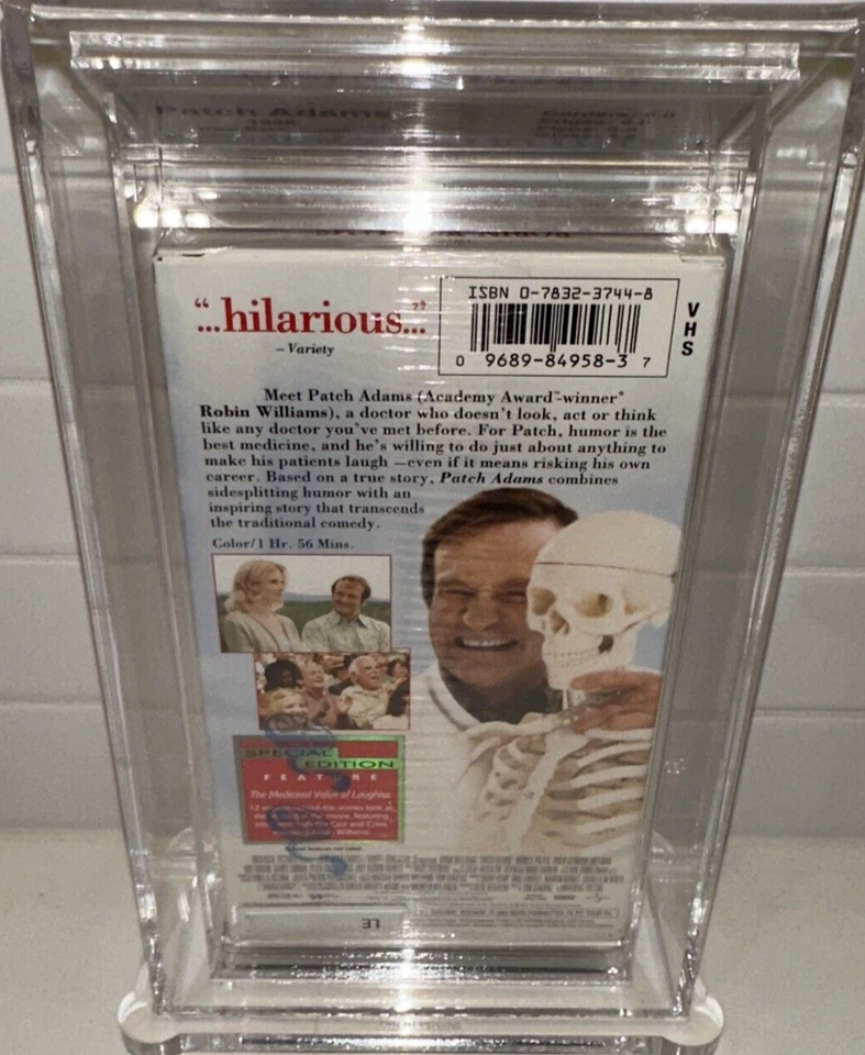 Patch Adams VHS 1999 Special Edition Robin Williams Beckett Graded 8.5 A- Sealed - Image 3 of 3