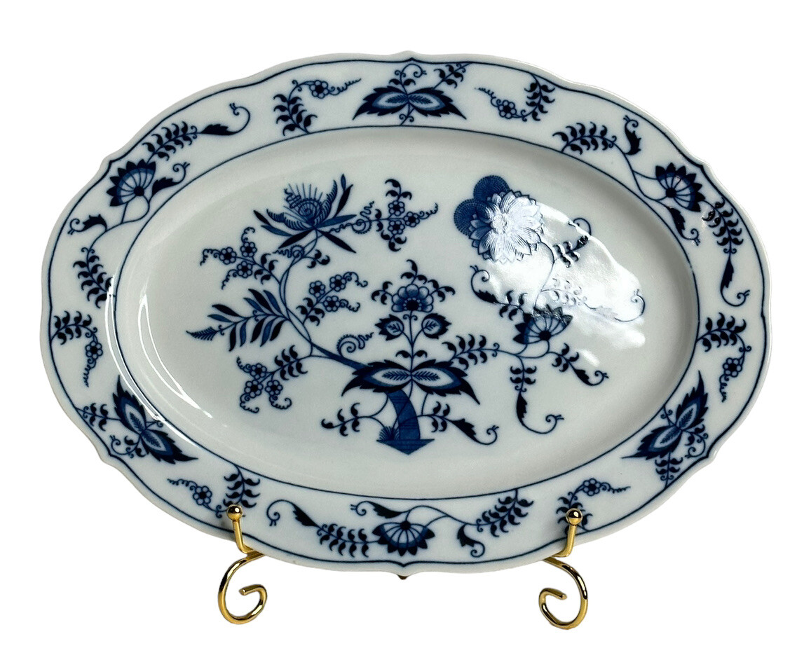 Blue Danube (Japan) Blue Danube Oval Serving Platter 14” by 10” Vintage