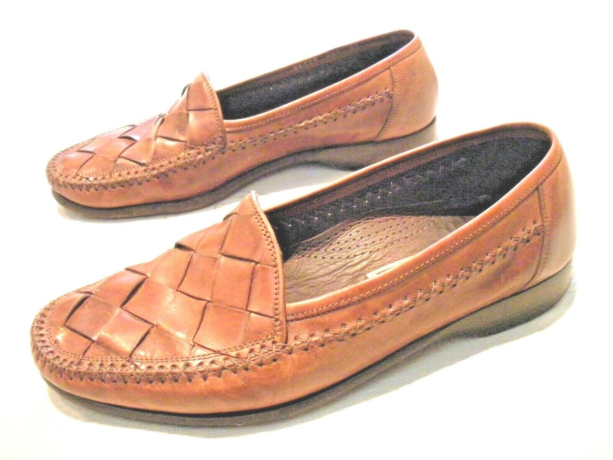 Men Vintage Brown Leather Loafers By Bragano Size 8.5D/Men Designer Shoes/ Men D Cole Haan Bragano Loafer Mens Brown Leather Made in Italy  main image 4