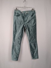 Pilcro And The Letterpress High Rise Skinny Size 28 Velvet Pants Whimsigoth A037