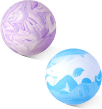 Massage Lacrosse Balls 2 Pack, Rubber Trigger Point Therapy Balls for Deep Tissu