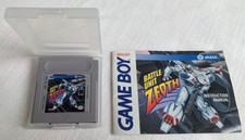 Vtg 1991 Battle Unit Zeoth Nintendo Game Boy GAME, MANUAL, CASE - NO BOX, WORKS!