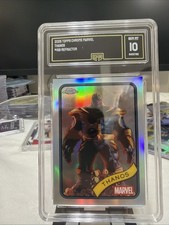 Topps Marvel Chrome Thanos Refractor Card GMA Gem #158 Mint 10