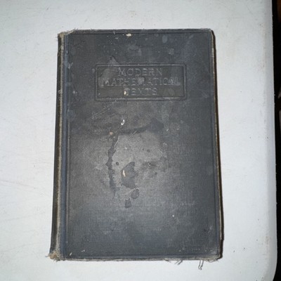 1937 MODERN MATHEMATICAL TEXTS CALCULUS - Antique/Antiquarian Third Edition 