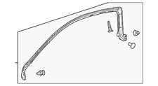 Genuine Lexus Roof Panel Weatherstrip 62381-24090