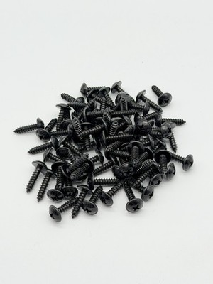 Blechschraube mit Bund DIN 968 PH schwarz verzinkt ~DIN 7981 mit Scheibe