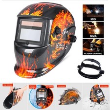 Large Viewing True Color Solar Powered Auto Darkening Welding Helmet Welder Mask